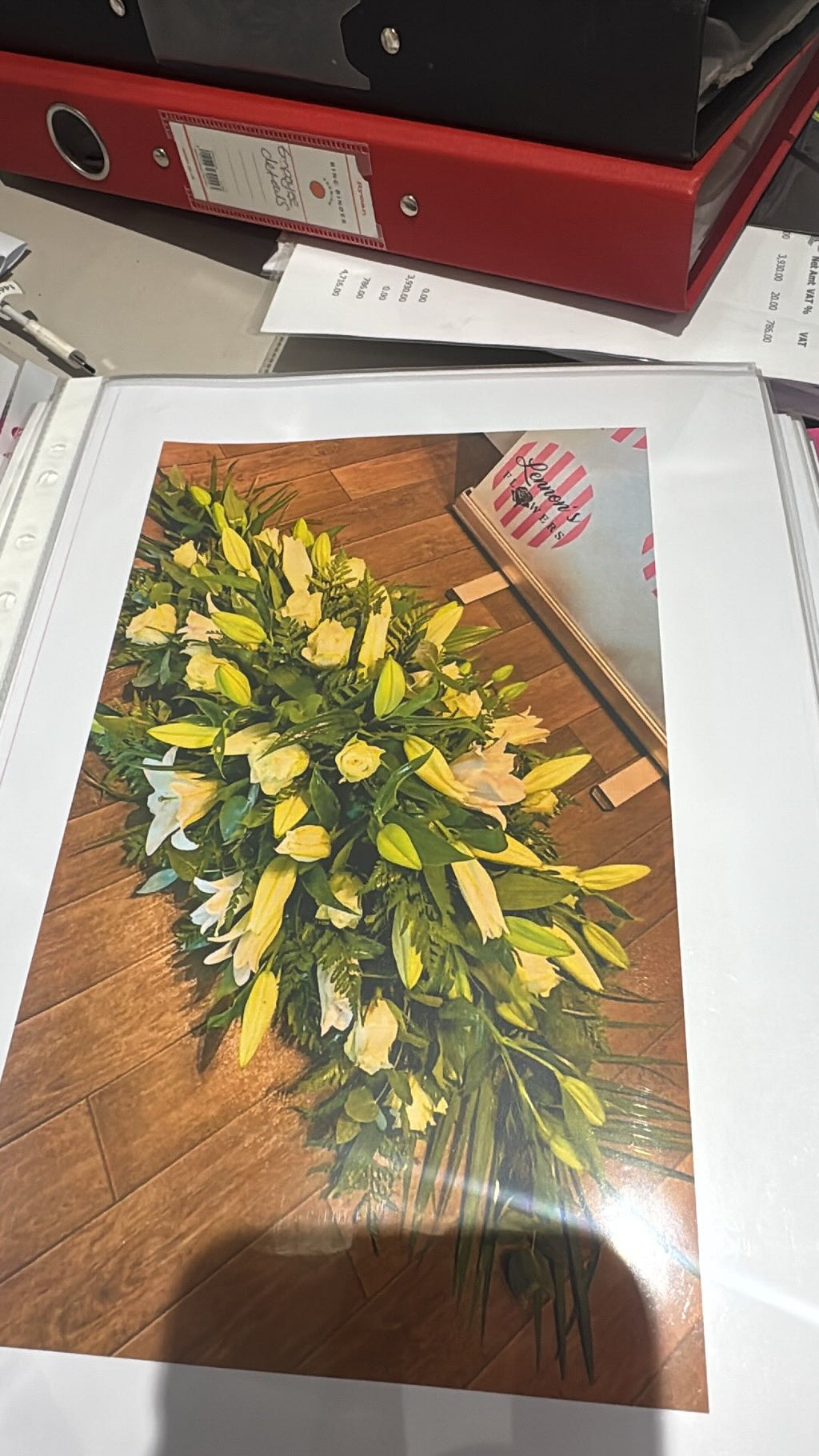 Coffin Sprays - Roses with Lily’s