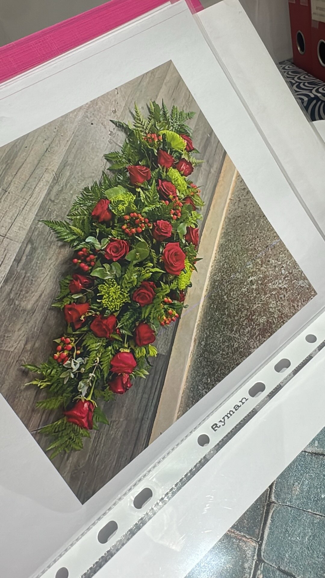 Coffin Sprays - Roses with Lily’s