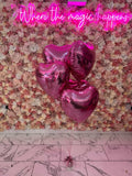 Pink Love Heart Balloons