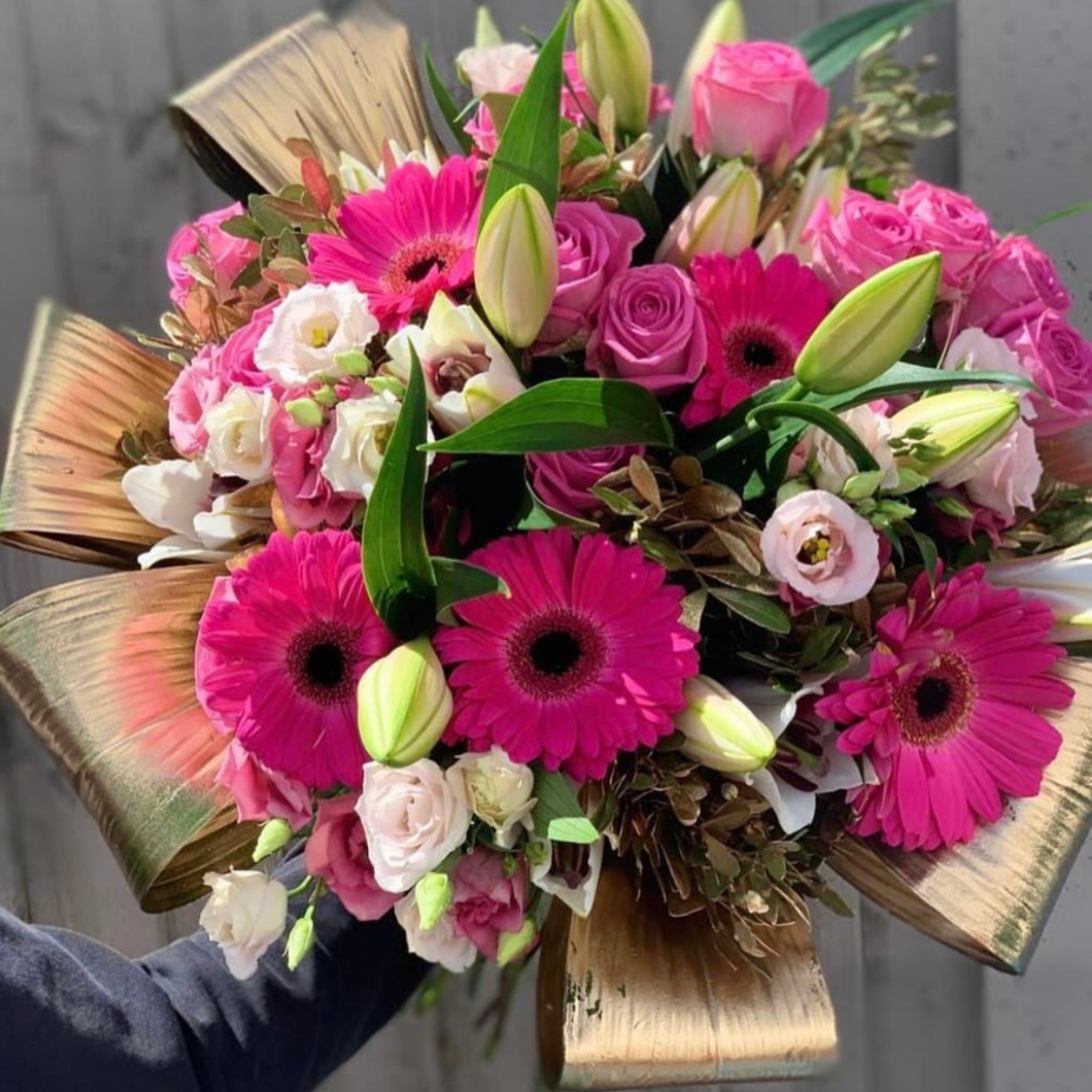 Luxury Mixed Pink Bouquet - Hot Pink Dream